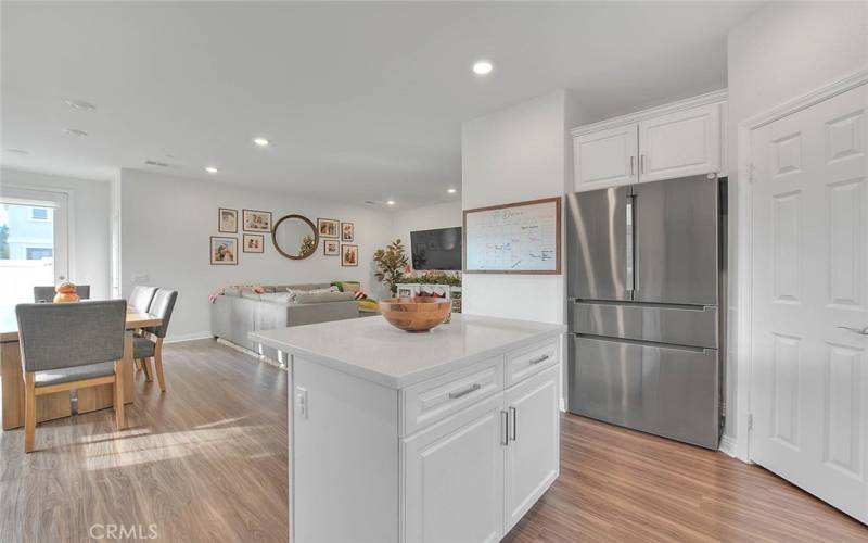 Kitchen Opens Up To Family Room