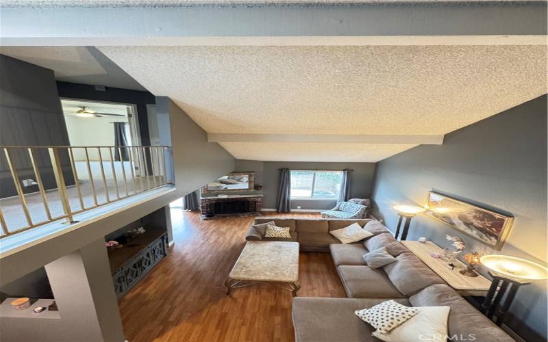 Family Room from the top of the stairs