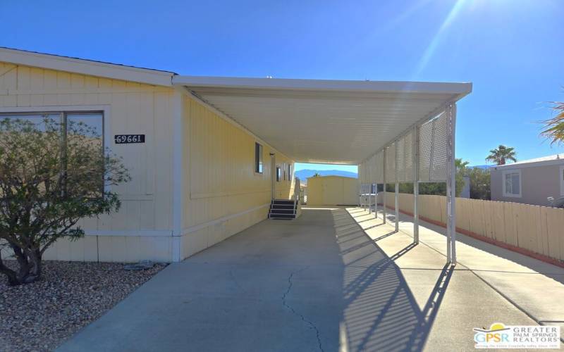 Terrific Open Parking In The Carport