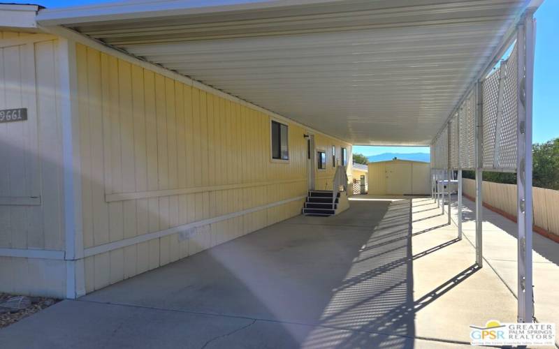 Access Door To The Home & Expansive Shed