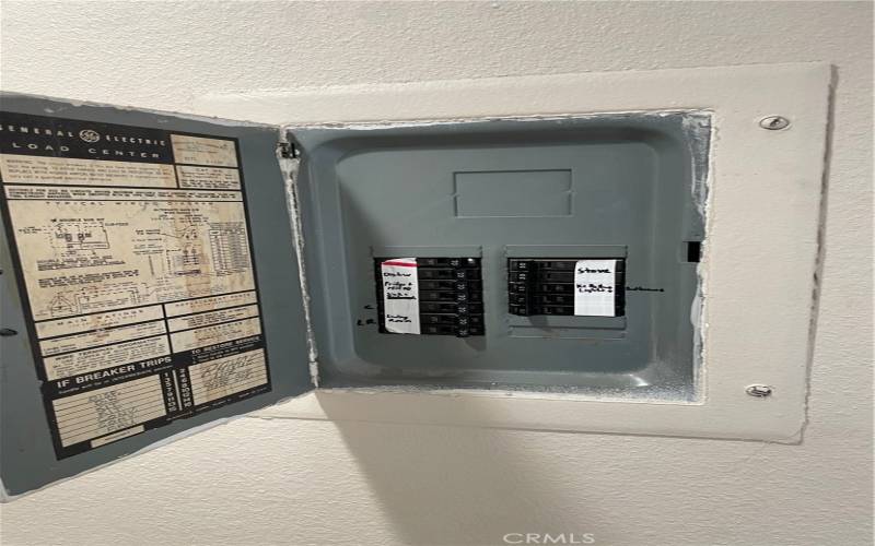 Electrical Panel Labeled