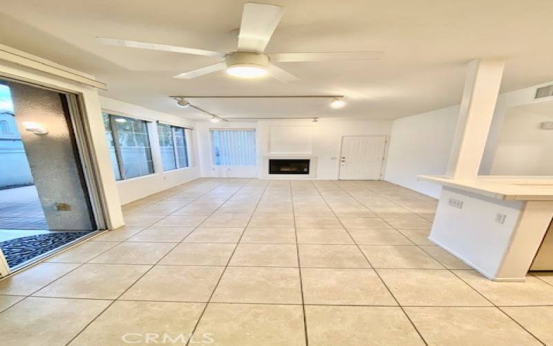 Dining area overlooks the living room area.