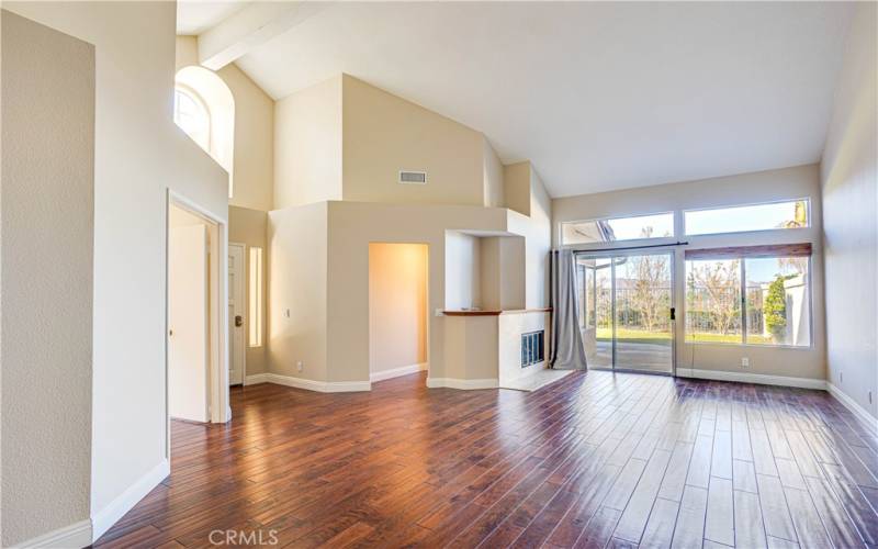 Cathedral Ceilings in Living/Family area