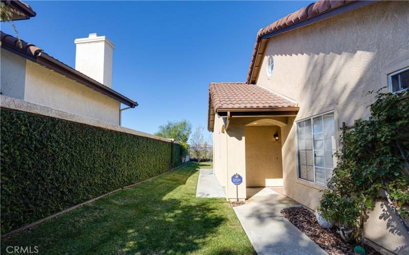 Private Front Door Entry