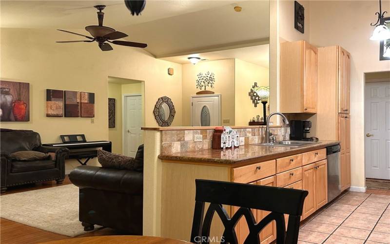 Open concept Kitchen.