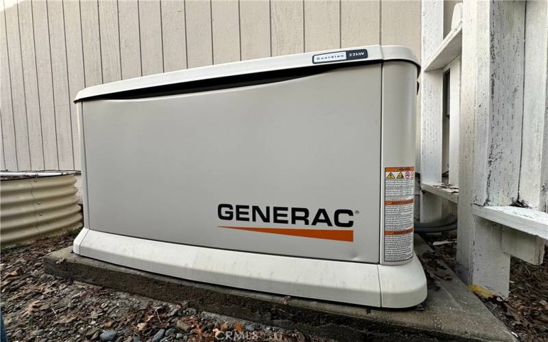 Generac 22.5kw propane generator.