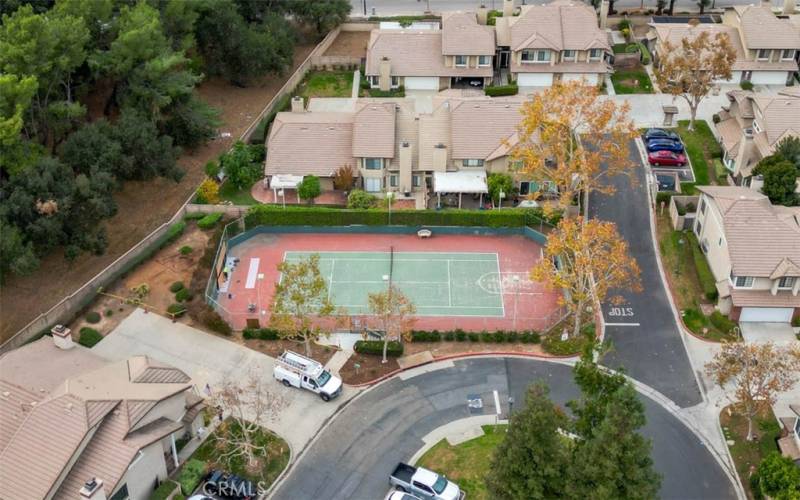 Pickleball court construction is currently in progress