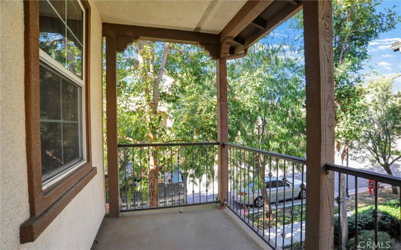 Master bedroom balcony