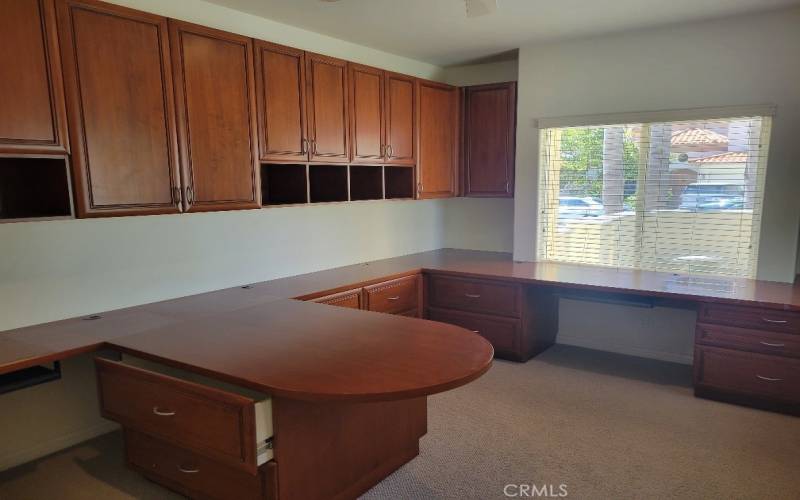 1st Level office with many built-ins. (Could be converted back to a bedroom)