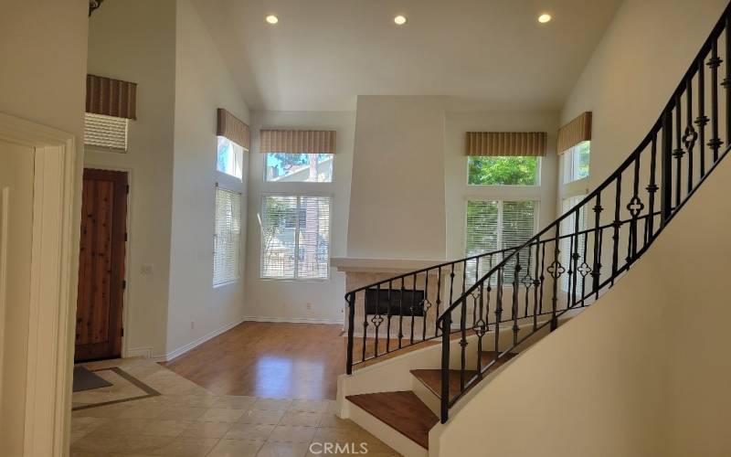 View of the living room from the dining room