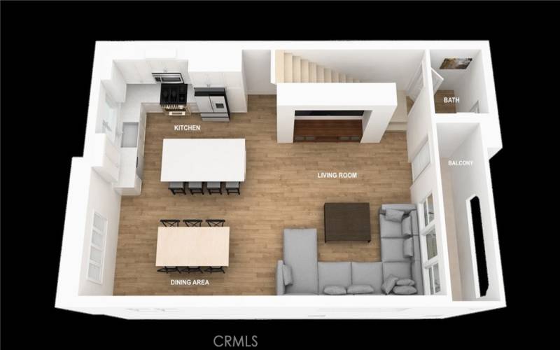 Main Level 3D Floor Plan