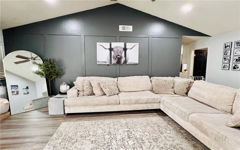 Spacious remodeled living room