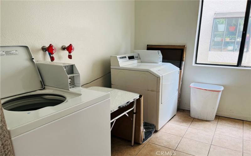 Clean laundry room