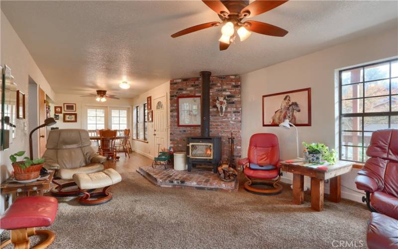 Cozy living room area with great mountain views!