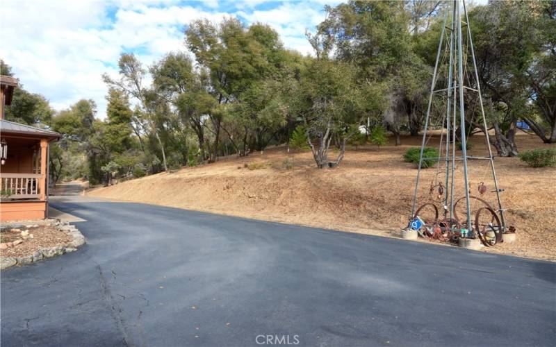 Paved parking area!