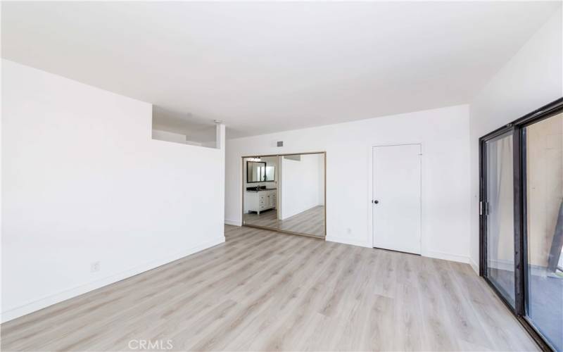 Primary Bedroom with walk in closets and more closet spaces.