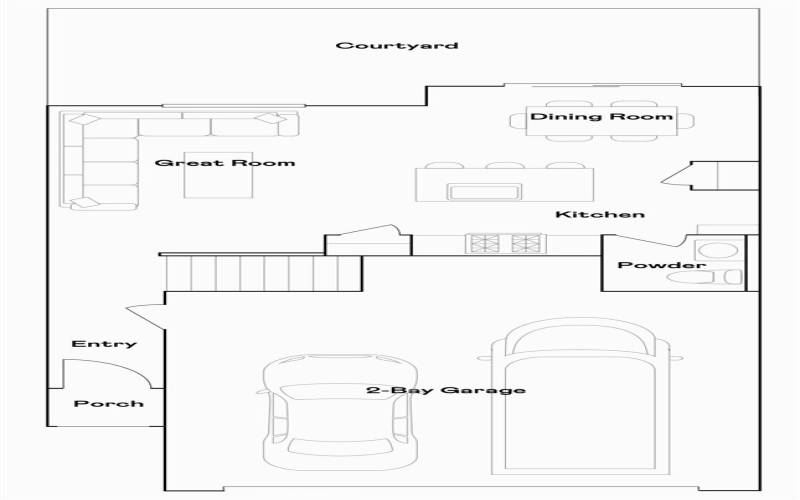 Residence 2 - level 1 floorplan