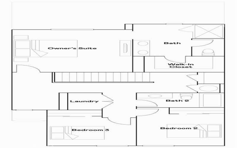 Residence 2 - level 2 floorplan