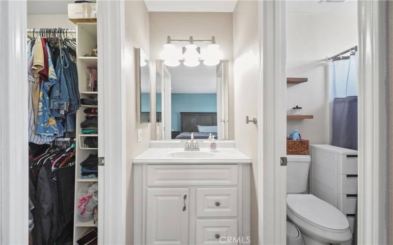 master bath and closet