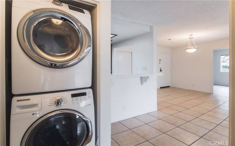 Washer and dryer included