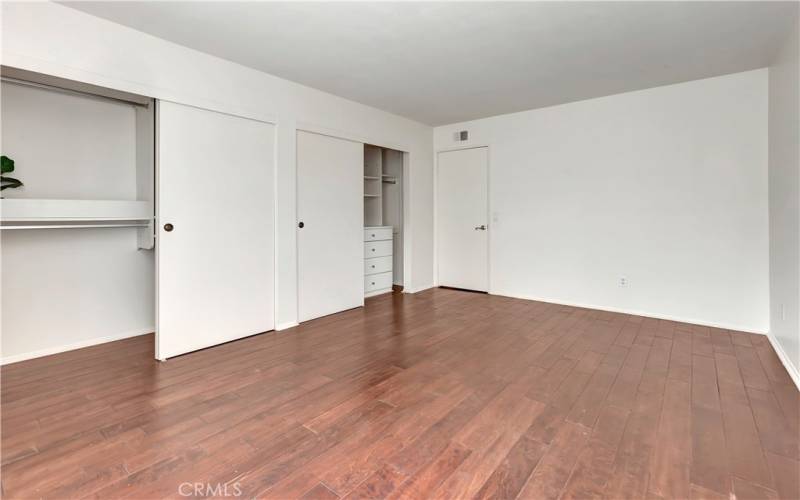 Second bedroom wall to wall closet with built-ins.