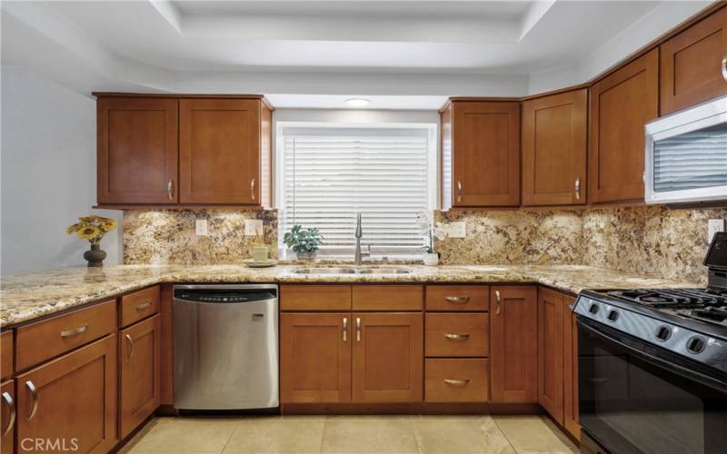 Ample Cabinets and Cupboards with Under Cabinet Lighting