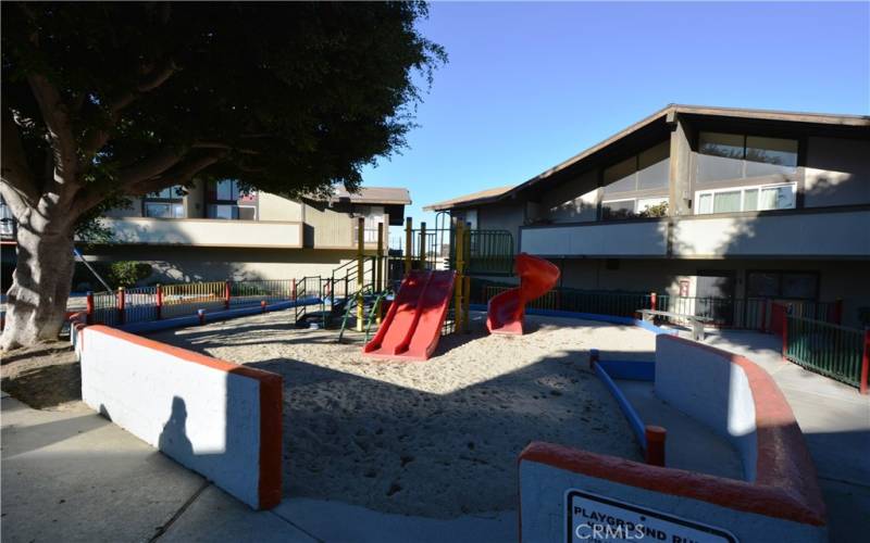 This complex offers a play area