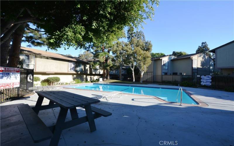 Another pool area with picnic areas.