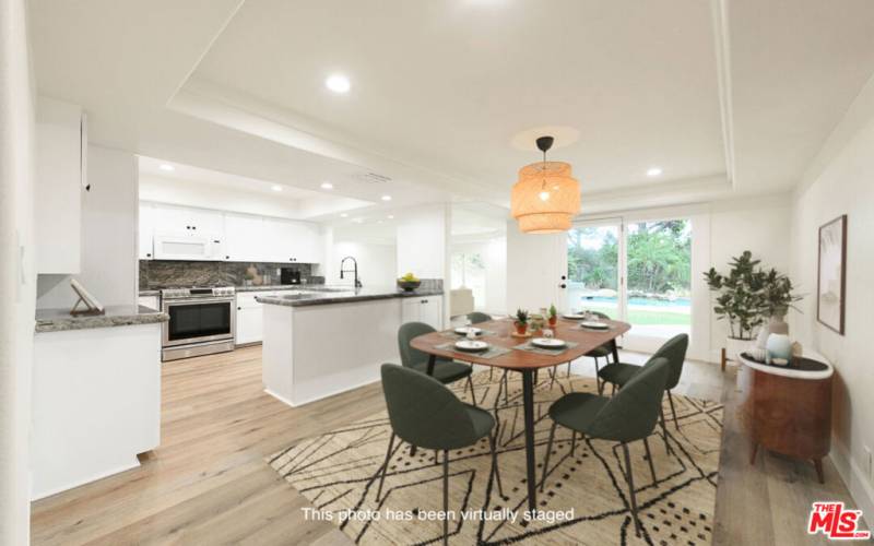 Dining Room/Kitchen (virtually staged)