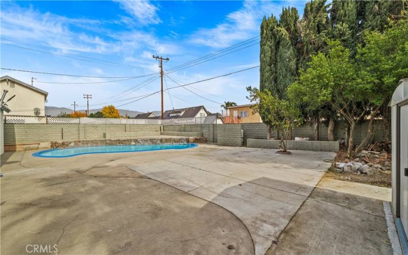 Back Yard with Pool