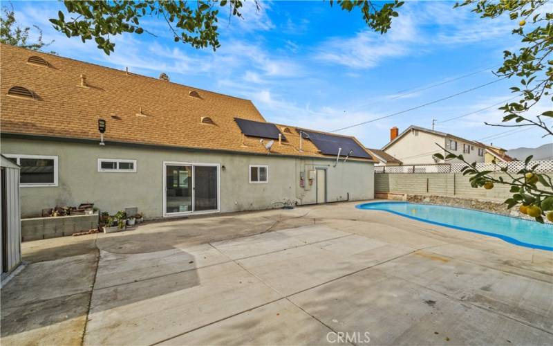 Back Yard with Pool