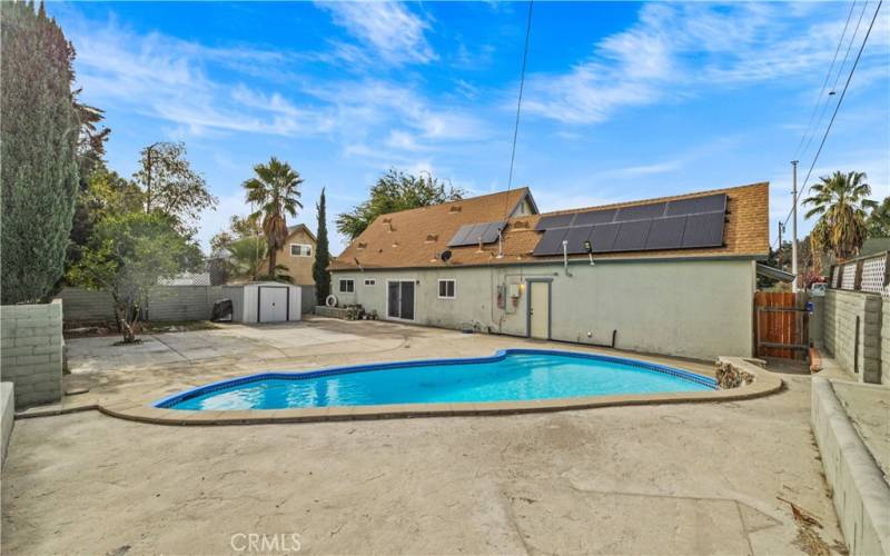 Back Yard with Pool