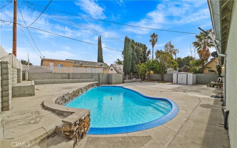 Back Yard with Pool