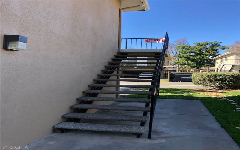 stairs to unit