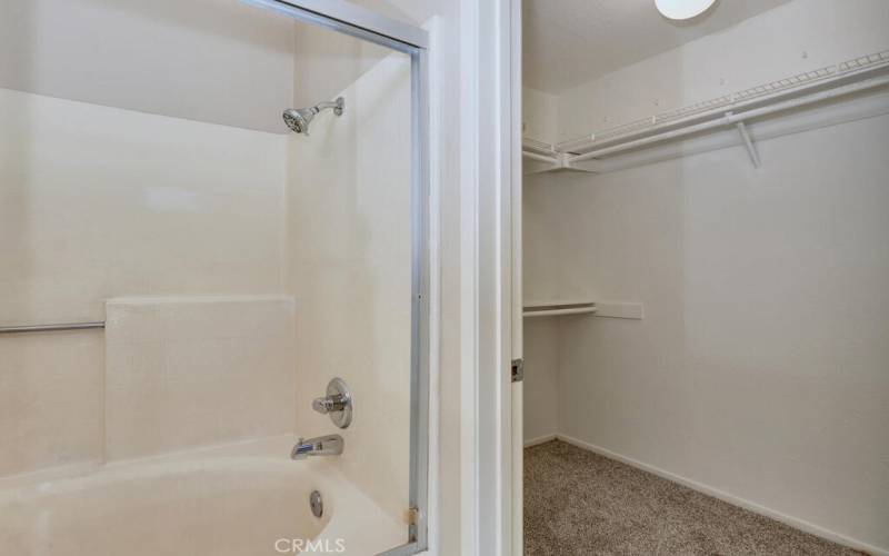 Primary Bedroom Features a Large Walk In Closet