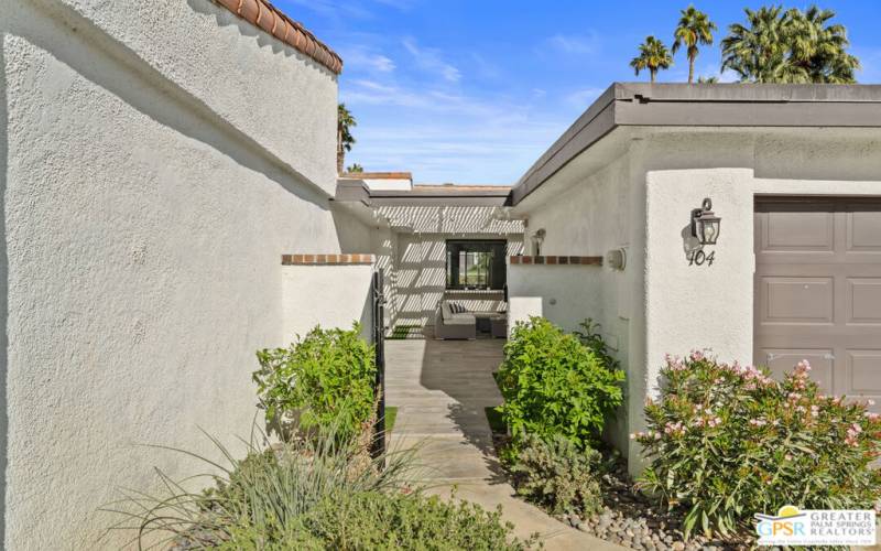 Gated courtyard