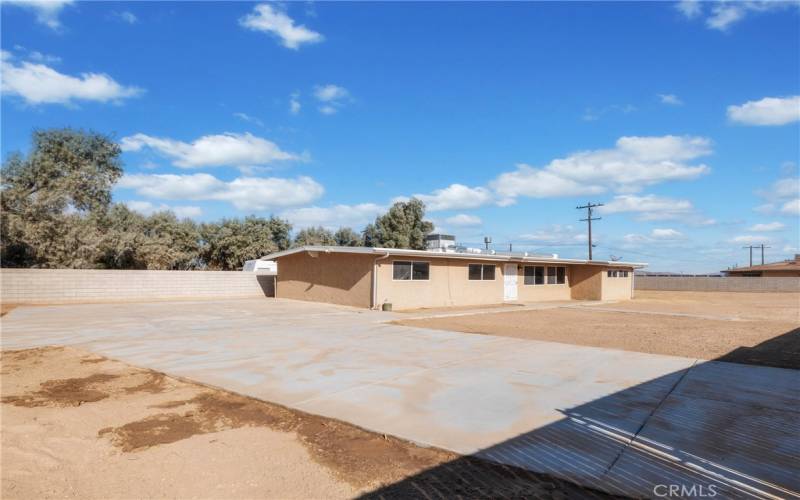 concrete driveway