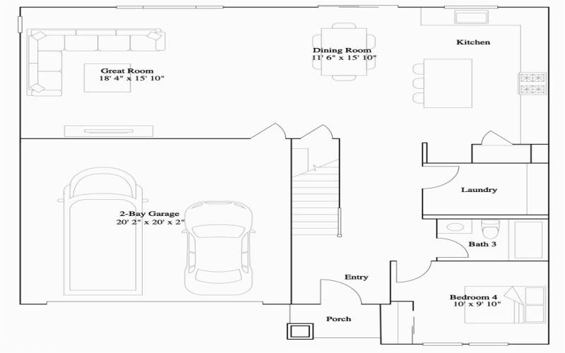 Residence 3 - level 1 floorplan