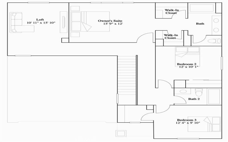 Residence 3 - level 2 floorplan