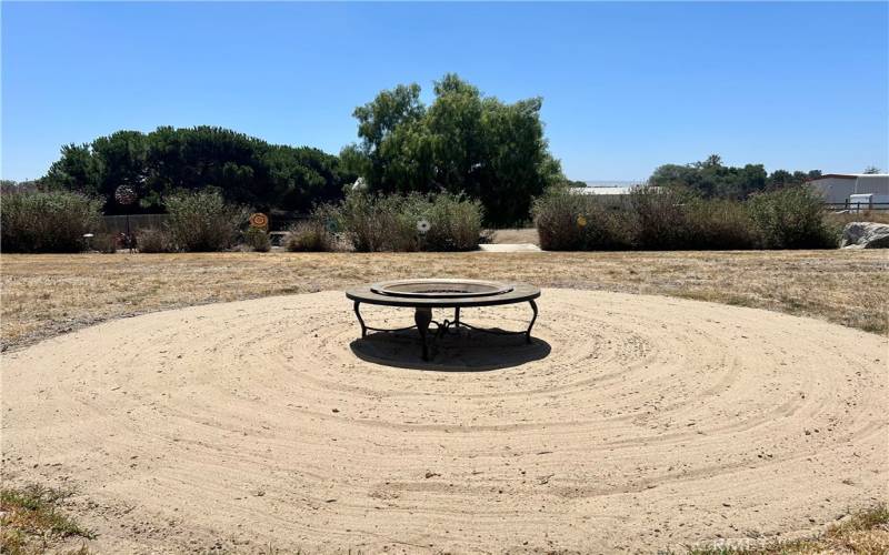 Back Yard Fire Pit Area