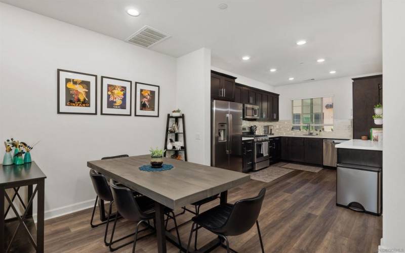 Spacious dining area for hosting friends and family.