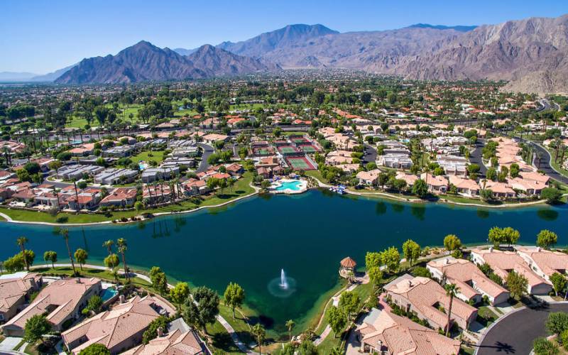 South lake aerial view