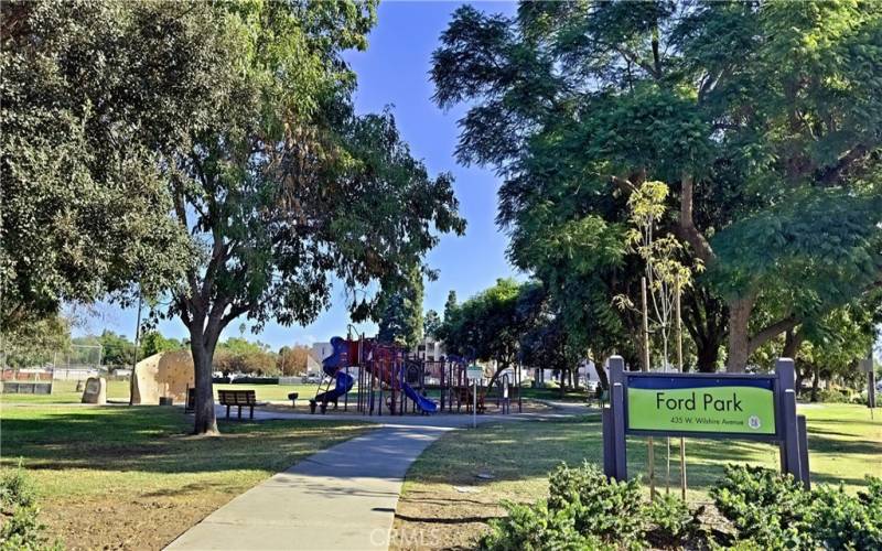 FORD PARK IS WHERE THE EXCESS PARKING IS AND THE VIEW FROM YOUR BALCONY AND KITCHEN WINDOW. Just behind the complex with gorgeouse shade trees and a wonderful walking area.