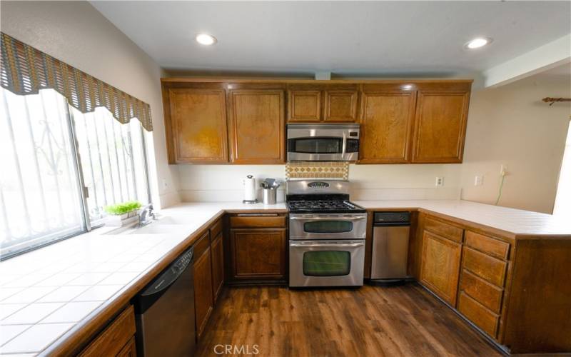 Upgraded Kitchen Features Upgraded Floors and Fabulous Recessed Lighting