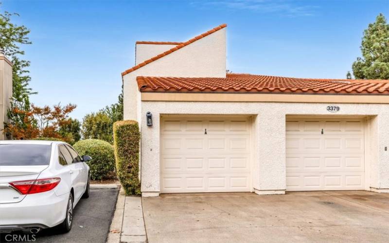 Detached 1 car garage and full size driveway.