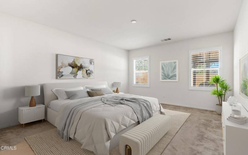 Master Bedroom Virtually Staged