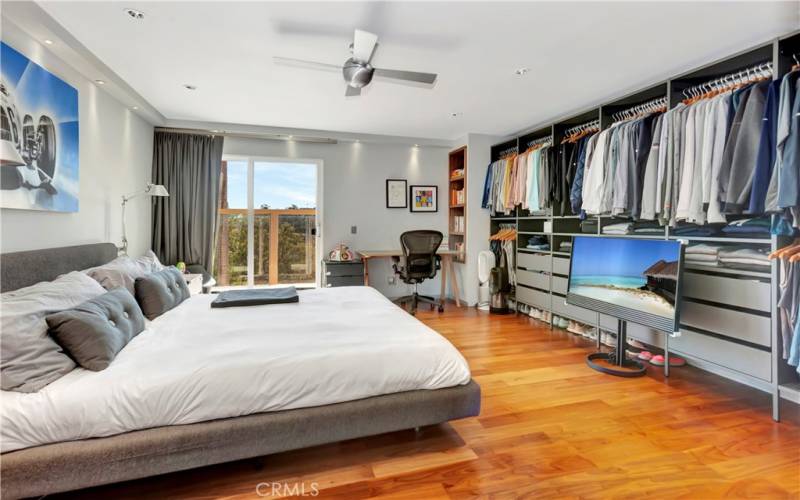 Another view of the master bedroom with beautiful custom-made Master closet.

.