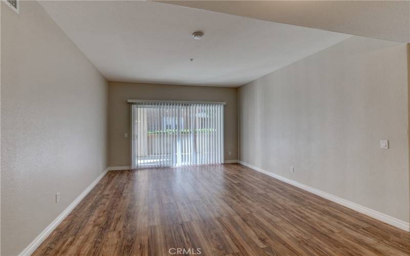 Living Room with sliding door to patio