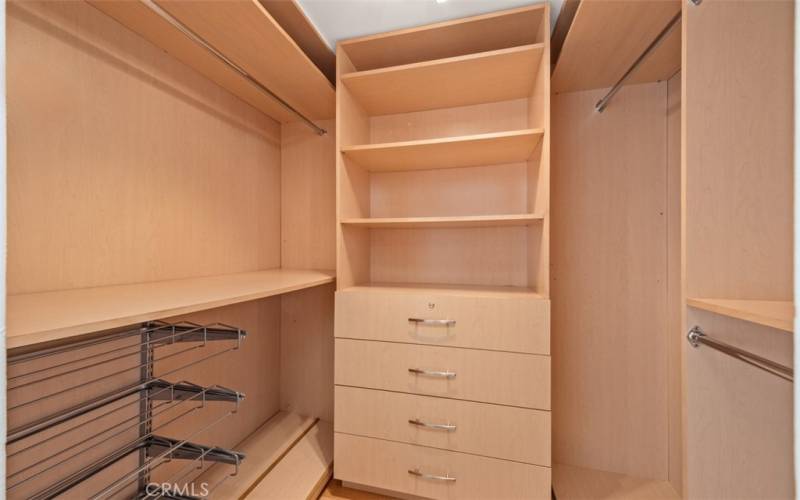 Primary walk-in closet