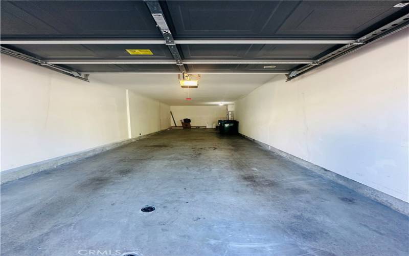 2 car tandem attached garage with direct access from the house!